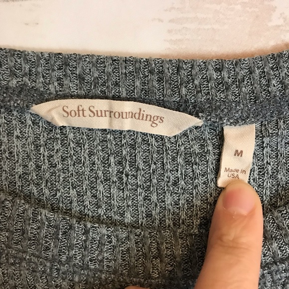 Soft Surroundings Softy Tunic ribbed sweater - Picture 2 of 4